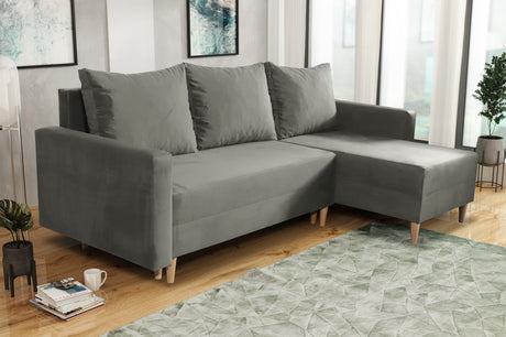 NEU! ECKSOFA BETT SNUGGY 222CM AUSWAHL VON 41 FARBEN UNIVERSALE ECKE RECHTS/LINKS / SCHAUMSTOFF