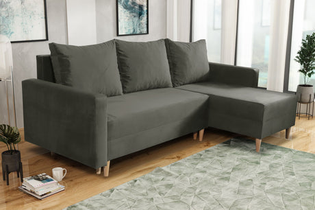 NEU! ECKSOFA BETT SNUGGY 222CM AUSWAHL VON 41 FARBEN UNIVERSALE ECKE RECHTS/LINKS / SCHAUMSTOFF