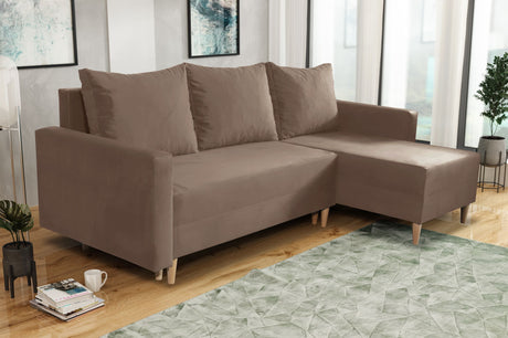 NEU! ECKSOFA BETT SNUGGY 222CM AUSWAHL VON 41 FARBEN UNIVERSALE ECKE RECHTS/LINKS / SCHAUMSTOFF