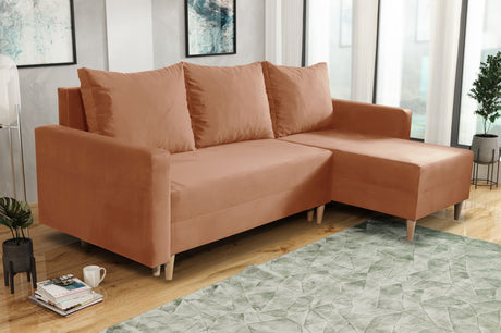 NEU! ECKSOFA BETT SNUGGY 222CM AUSWAHL VON 41 FARBEN UNIVERSALE ECKE RECHTS/LINKS / SCHAUMSTOFF