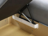 UNIVERSAL ECKSOFA BETT LORD 244cm 2X STAURAUM 04+02 / SCHAUM
