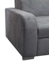 UNIVERSAL ECKSOFA BETT ASTEE 235CM ASTI13 LEICHT ZU REINIGENDER STOFF VERSTELLBARE KOPFSTÜTZE / FEDERN + SCHAUM