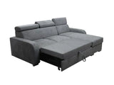 UNIVERSAL CORNER SOFA BED ASTEE 235CM ASTI8 EASY CLEAN FABRIC ADJUSTABLE HEADREST / SPRINGS + FOAM