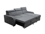 UNIVERSAL CORNER SOFA BED ASTEE 235CM ASTI23 EASY CLEAN FABRIC ADJUSTABLE HEADREST / SPRINGS + FOAM