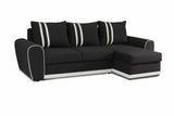 ECKSOFA BETT DORIS 246CM 2X STAURAUM UNIVERSAL RECHTE/LINKE ECKE / BONELLFEDERN + SCHAUMSTOFF