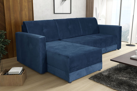 ECKSOFA BETT TEXAS 222CM UNIVERSAL RECHTE/LINKE ECKE AUSWAHL VON 15 FARBEN / SCHAUMSTOFF