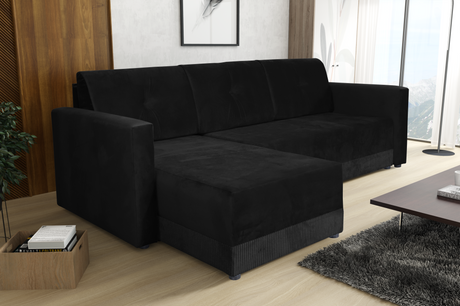 ECKSOFA BETT TEXAS 222CM UNIVERSAL RECHTE/LINKE ECKE AUSWAHL VON 15 FARBEN / SCHAUMSTOFF