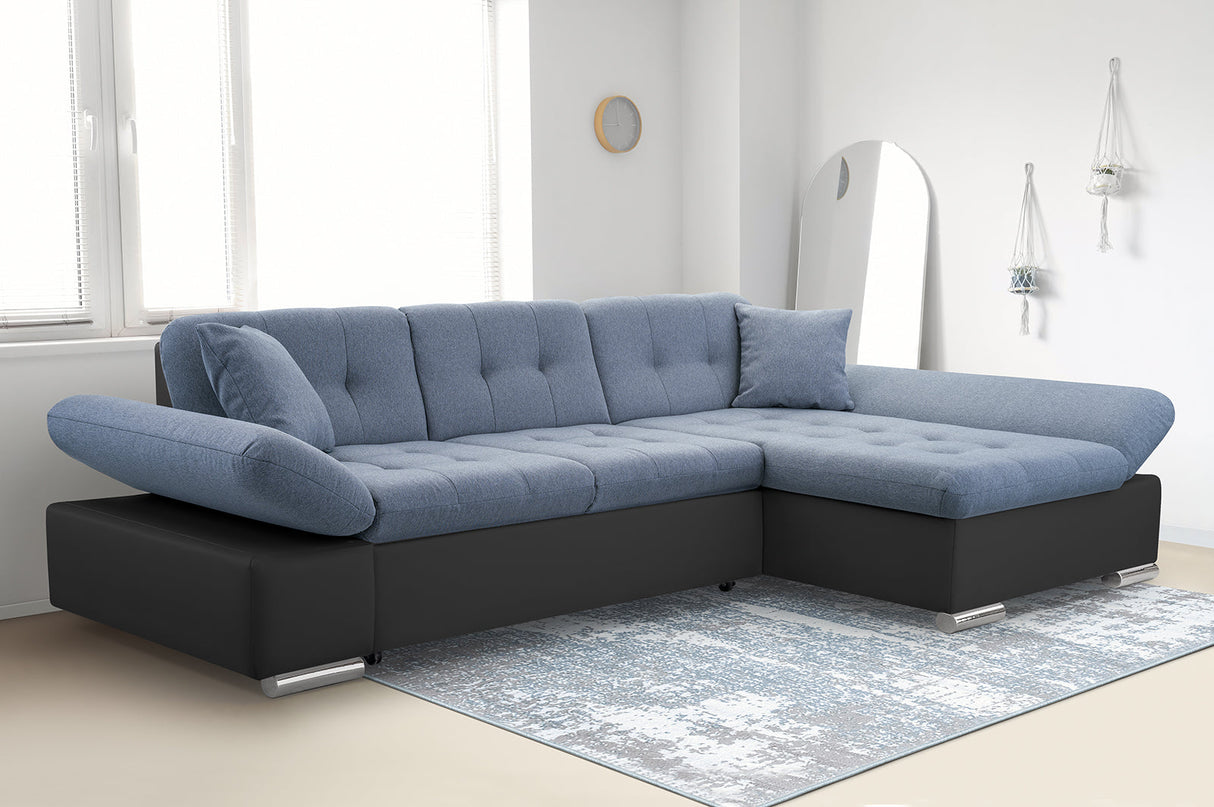 ECKSOFA BETT TOKYO 278cm TATUM 278 / SOFT 11 / FEDERN + SCHAUM