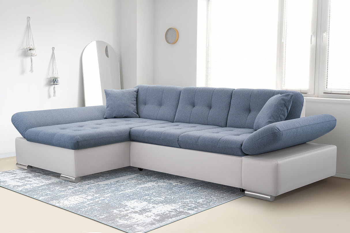 ECKSOFA BETT TOKYO 278cm TATUM 278 / SOFT 17 / FEDERN + SCHAUM