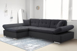 ECKSOFA BETT TOKYO 278cm TATUM 283 / SOFT 11 / FEDERN + SCHAUM