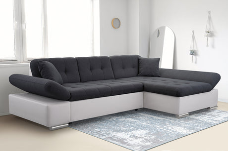 ECKSOFA BETT TOKYO 278cm TATUM 283 / SOFT 17 / FEDERN + SCHAUM