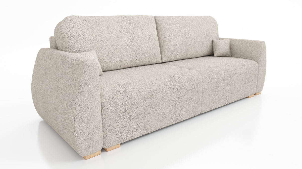 NIEUW! SLAAPBANK DALIA 221CM BONELL VEREN + SCHUIM / KLEURKEUZE