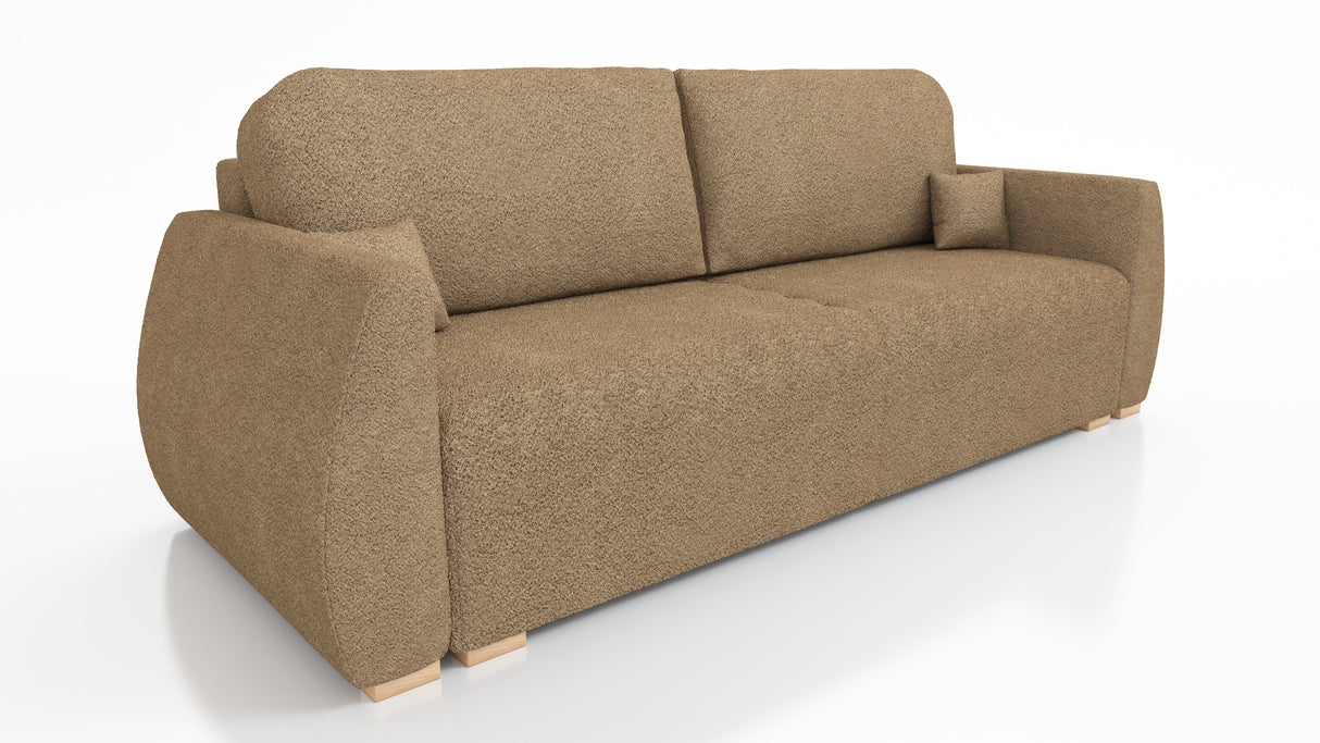 NIEUW! SLAAPBANK DALIA 221CM BONELL VEREN + SCHUIM / KLEURKEUZE