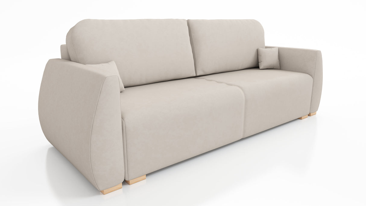 NIEUW! SLAAPBANK DALIA 221CM BONELL VEREN + SCHUIM / KLEURKEUZE