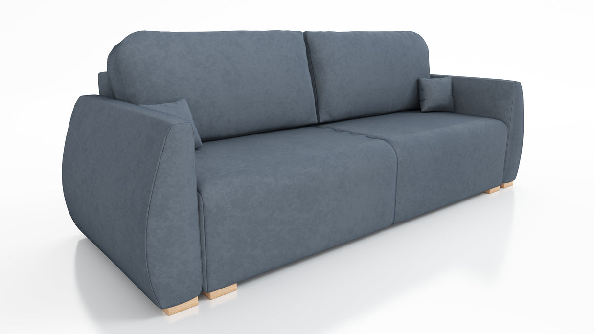 NIEUW! SLAAPBANK DALIA 221CM BONELL VEREN + SCHUIM / KLEURKEUZE