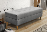 OTTOMAN AUFBEWAHRUNGSBOX 129X55CM PASSEND ZUM SOFA BRIAN UND PALMO AUSWAHL AN FARBEN