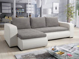 ECKSOFA BETT NIKO LAWA 5 / SOFT 17 238CM / FEDERN + SCHAUM
