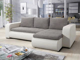 ECKSOFA BETT NIKO LAWA 5 / SOFT 17 238CM / FEDERN + SCHAUM