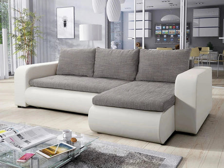 ECKSOFA BETT NIKO LAWA 5 / SOFT 17 238CM / FEDERN + SCHAUM