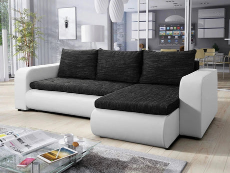 ECKSOFA BETT NIKO LAWA 6 / SOFT 17 238CM / FEDERN + SCHAUM