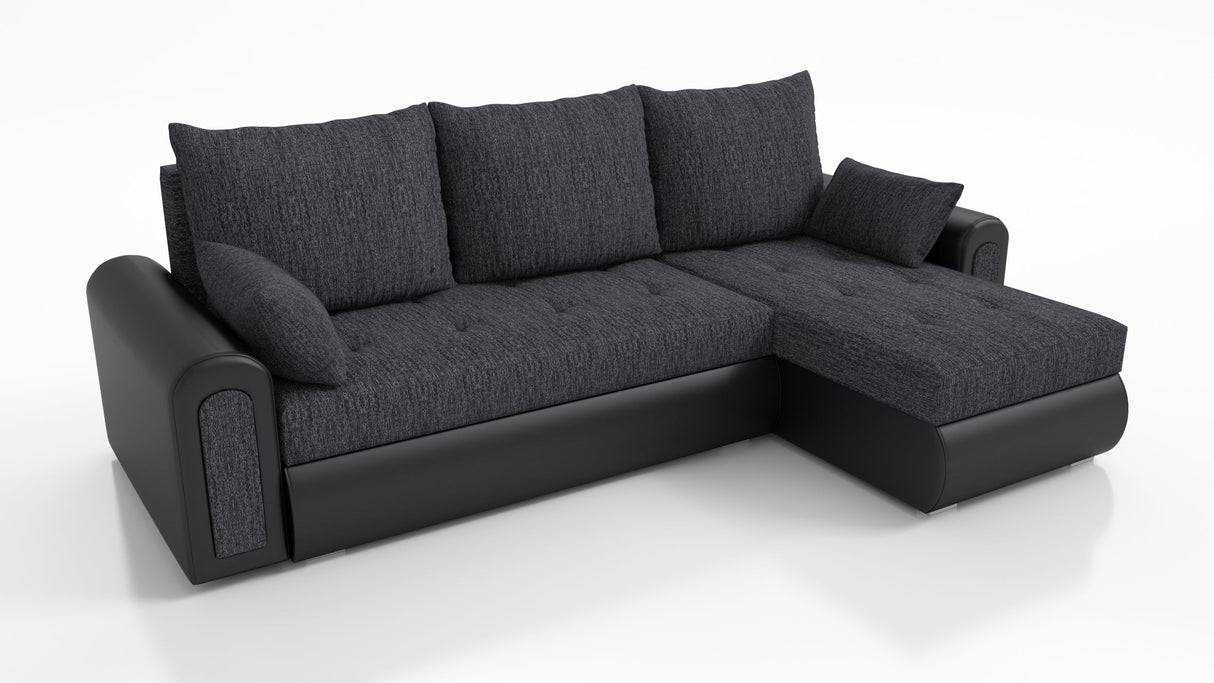 UNIVERSAL ECKSOFA BETT ECO 240CM BERLIN 02 / MADRYT 9100 2X STAURAUM