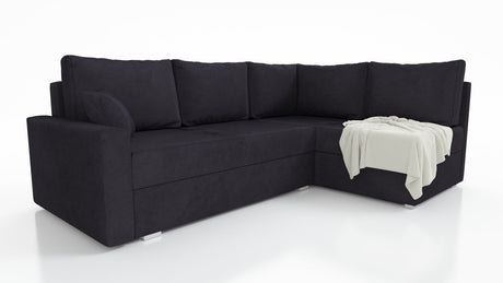 ECKSOFA BETT FINO 228CM + PASSENDER HOCKER / FEDERN + SCHAUMSTOFF