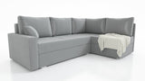 ECKSOFA BETT FINO 228CM + PASSENDER HOCKER / FEDERN + SCHAUMSTOFF