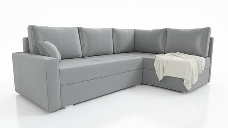 ECKSOFA BETT FINO 228CM + PASSENDER HOCKER / FEDERN + SCHAUMSTOFF