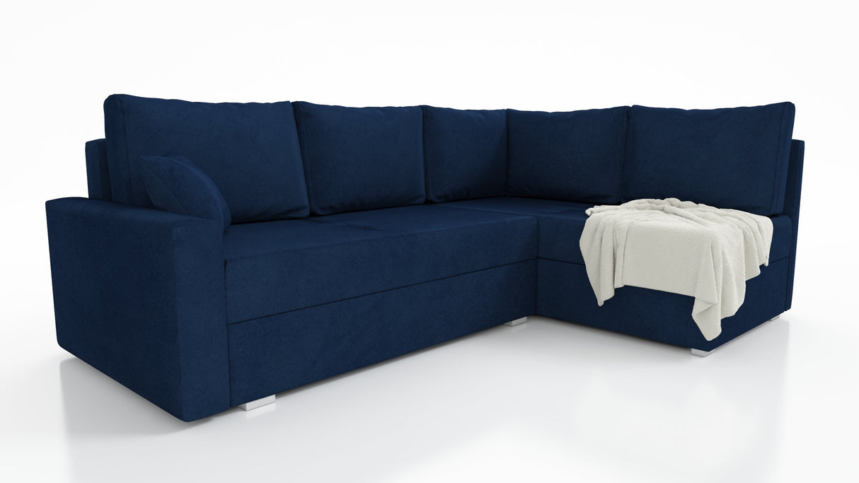 ECKSOFA BETT FINO 228CM + PASSENDER HOCKER / FEDERN + SCHAUMSTOFF
