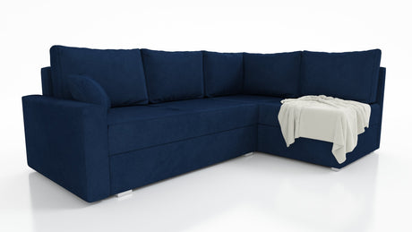 ECKSOFA BETT FINO 228CM + PASSENDER HOCKER / FEDERN + SCHAUMSTOFF