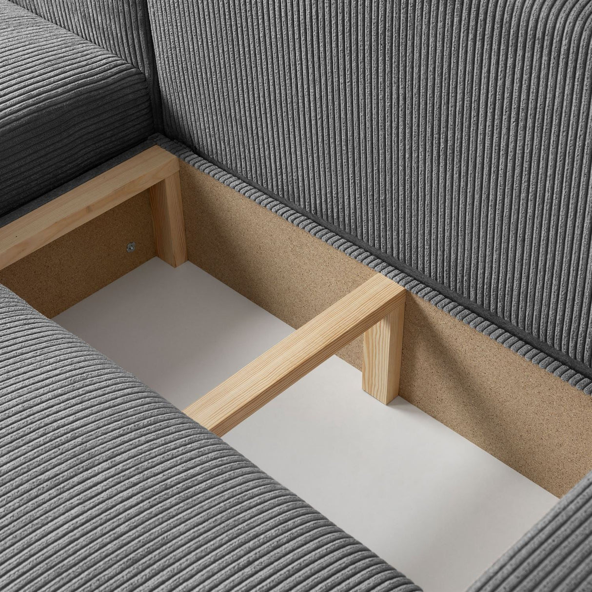 ECKSOFA BETT OPTI 247CM FEDERN + SCHAUM