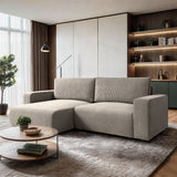 ECKSOFA BETT OPTI 247CM FEDERN + SCHAUM