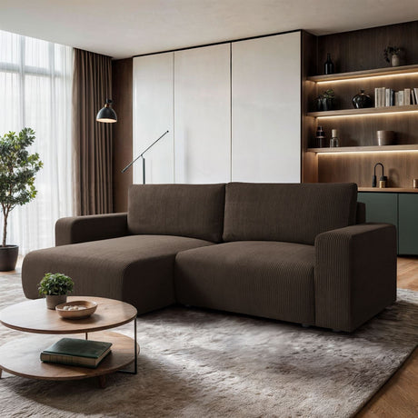 ECKSOFA BETT OPTI 247CM FEDERN + SCHAUM