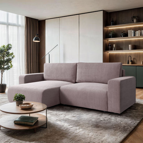 ECKSOFA BETT OPTI 247CM FEDERN + SCHAUM
