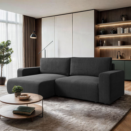 ECKSOFA BETT OPTI 247CM FEDERN + SCHAUM