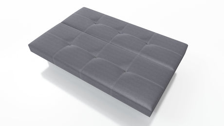 SOFA BETT AXEL 195CM SAWANA 05 GRAU / FEDERN + SCHAUM