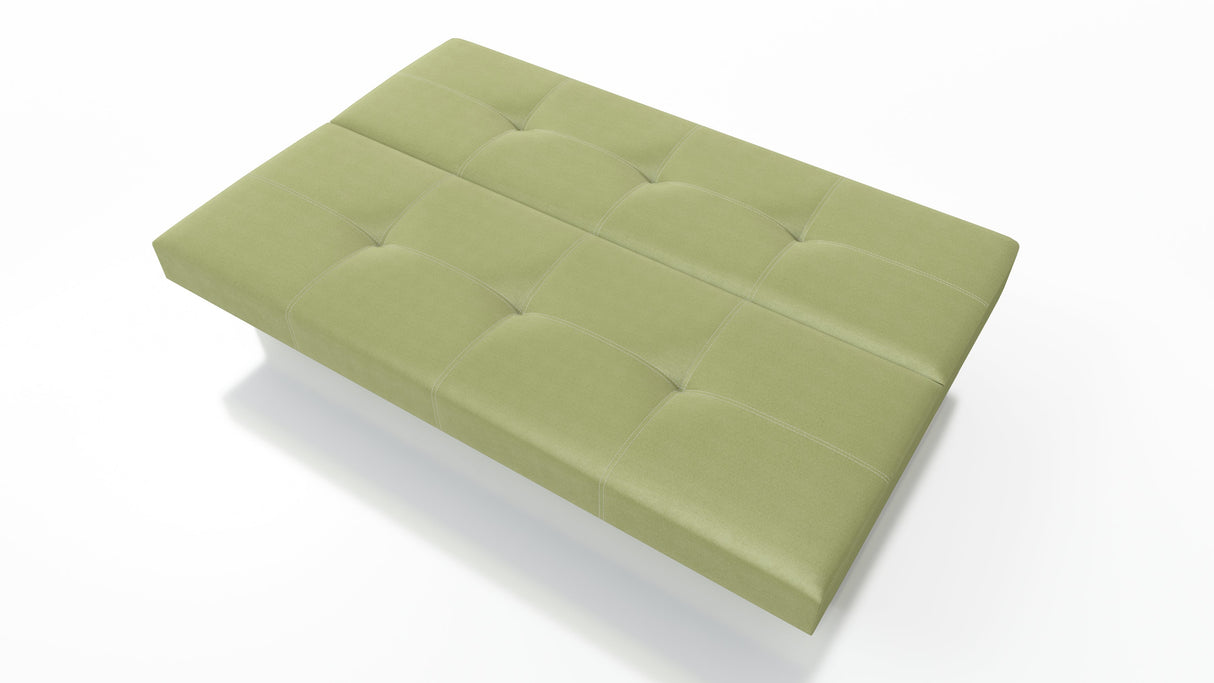 Slaapbank Axel 195cm Twist 10 Geel / Veren + Schuim