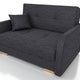 TWO SEATER SOFA BED OLA II 136CM CHOICE OF COLOR / FOAM