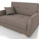 TWO SEATER SOFA BED OLA II 136CM CHOICE OF COLOR / FOAM