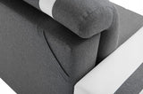 ECKSOFA BETT DINA 236CM 2X STAURAUM INARI 96 / 1114 UNIVERSALE ECKE RECHTS/LINKS ECKE / BONELLFEDERN + SCHAUMSTOFF