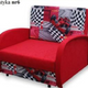 SINGLE SOFA BED SUZIE 97CM CHOICE OF COLORS / FOAM