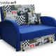 SINGLE SOFA BED SUZIE 97CM CHOICE OF COLORS / FOAM