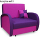 SINGLE SOFA BED SUZIE 97CM CHOICE OF COLORS / FOAM