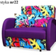 SINGLE SOFA BED SUZIE 97CM CHOICE OF COLORS / FOAM