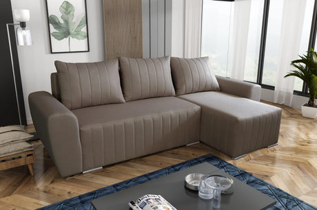 ECKSOFA BETT MALIBU 248CM UNIVERSELLE FARBAUSWAHL UNIVERSELLE RECHTS-/LINKSECKE / SCHAUMSTOFF