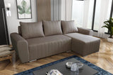 ECKSOFA BETT MALIBU 248CM MALMO 16 / UNIVERSAL RECHTE/LINKE ECKE / SCHAUMSTOFF