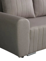 ECKSOFA BETT MALIBU 248CM MALMO 08 / UNIVERSAL RECHTE/LINKE ECKE / SCHAUM