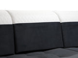 ECKSOFA BETT LONDON U-FORM 2304/1116/60 322CM 3X STAURAUM FLECKENRESISTENTER LEICHT ZU REINIGENDER STOFF / BONELLFEDERN + SCHAUMSTOFF