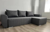 ECKSOFA BETT MALIBU 248CM MALMO 95 / UNIVERSAL RECHTE/LINKE ECKE / SCHAUMSTOFF