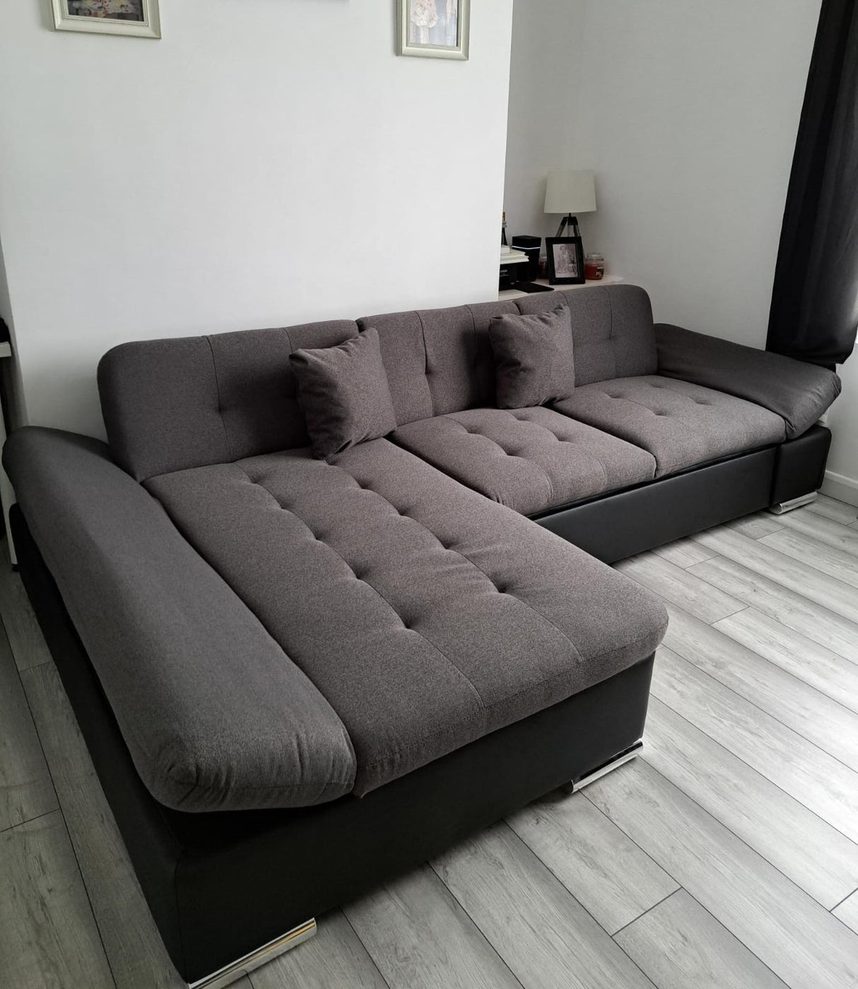 ECKSOFA BETT TOKYO 278cm TATUM 283 / SOFT 11 / FEDERN + SCHAUM